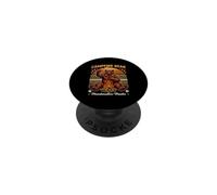 Campfire Bear Marshmallow Master Funny Camping PopSockets Adhesive PopGrip