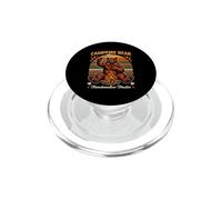 Campfire Bear Marshmallow Master Funny Camping PopSockets PopGrip for MagSafe