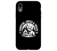 Campfire Coffee And Treats French Bulldog Camping Case for iPhone XR