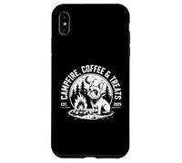Campfire Coffee And Treats French Bulldog Camping Case for iPhone XS Max