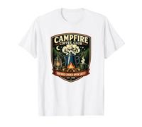 Campfire Coffee Club Brewed Under Open Skies Est 1956 Value Graphic T-Shirt, Men, White, XL