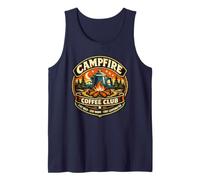 Campfire Coffee Club Outdoor Camping Adventure Tank Top