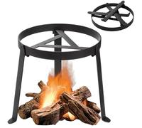 Campfire Cooking EquipmentFoldable Iron TripodPortable Fireplace Heater for Outdoor Fire Pit