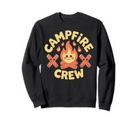 Campfire Crew Camp Fire Graphic, Outdoor Adventure Design Sweatshirt