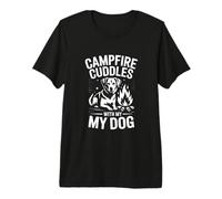 Campfire Cuddles with My Dog Camping Lover Premium T-Shirt