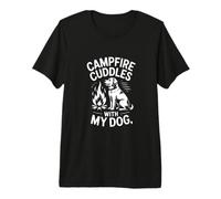 Campfire Cuddles with My Dog Camping Lover Premium T-Shirt
