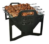 Campfire Grill Portable Bbq - Foldable Slot BBQ Grill For Easy Storage Steel, Charcoal Camping Stove Foldable, Folding Fire Pit For Outdoor Cooking, Barbecue, Garden Party, Travel, Fishing