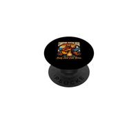 Campfire Guitar Bear Song And Cold Brew Camping Nights PopSockets Adhesive PopGrip