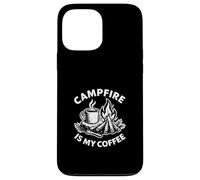 Campfire Is My Coffee Funny Bushcraft Camping Morning Ritual Case for iPhone 13 Pro Max