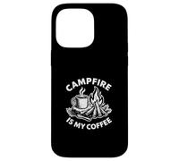 Campfire Is My Coffee Funny Bushcraft Camping Morning Ritual Case for iPhone 14 Pro Max