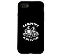 Campfire Is My Coffee Funny Bushcraft Camping Morning Ritual Case for iPhone SE (2020) / 7 / 8