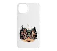 Campfire Knitting Friends Bigfoot Alien Bear Case for iPhone 14 Plus