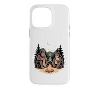 Campfire Knitting Friends Bigfoot Alien Bear Case for iPhone 14 Pro Max