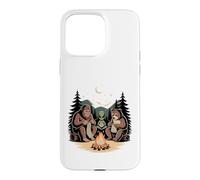 Campfire Knitting Friends Bigfoot Alien Bear Case for iPhone 15 Pro Max