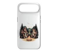Campfire Knitting Friends Bigfoot Alien Bear Case for iPhone Air