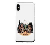 Campfire Knitting Friends Bigfoot Alien Bear Case for iPhone XS Max