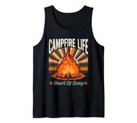 Campfire Life Heart of Camp Camping Tank Top