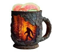 Campfire Mug,Resin Forests Fire Tea Cups for Hiking - Multifunctional Campfire Drinking Mug with Ergonomic Handle for Hot Cold Milk Beer Juice Ice Water