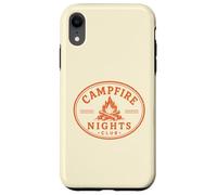 Campfire Nights Club Camping Life Outdoor Summer Case for iPhone XR