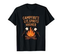 Campfire’s Lit Spirits Higher Camping Adventure Graphic T-Shirt