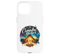 Campfire Stories Camping Tent Hiking Summer Stars Case for iPhone 15