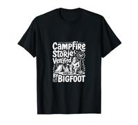 Campfire Stories Verified By Bigfoot Camping T-Shirt