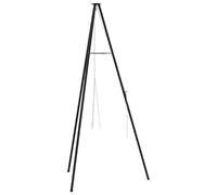 Campfire Tripod Black Steel Outdoor Camping Equipment Garden Cooking vidaXL