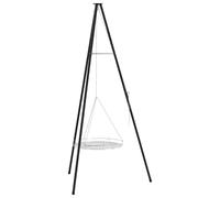 Campfire Tripod Black Steel Outdoor Camping Equipment Garden Cooking vidaXL