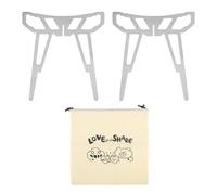 Campfire Tripod Cooking Stand, Stainless Steel Open Fire Pot Holder Detachable Fire Pit Grill Support for Outdoor Camping Bushcraft Picnic