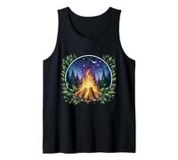 Campfire Under Starry Night Sky Tank Top