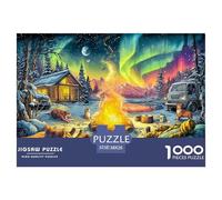 Campfire Under The Stars Jigsaw Puzzle for Adults And Teenagers, Impossible 1000 Piece Puzzle, Mindfulness & Family Fun Activity, Challenging Puzzle Game 38x26cm/1000pcs