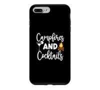 Campfires And Cocktails Camping Lover Camper Outdoor Sayings Case for iPhone 7 Plus/8 Plus
