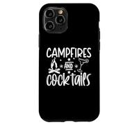 Campfires and Cocktails funny camper camping funny drinking Case for iPhone 11 Pro