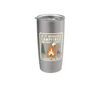 Campfires and Ghost Stories Lover Camping Enthusiast Stainless Steel Insulated Tumbler