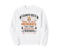 Campfires Make The Best Memories Camping Friends Quote Sweatshirt