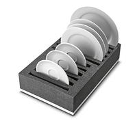 CAMPI HeoSolution 2060 Plate Holder for Motorhomes, Caravans and Boats Set Plate Black / White 400 x 250 x 95 mm