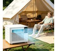 Camping Air Conditioner, 1-12hour smart timer, Remote Control & Touch Control Panel, for dormitories, bedrooms, kitchens, study rooms, offices and even camping