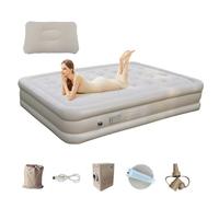 Camping Air Mattress for Tents, Camp Sleeping Pad | Camping Mattress Thickened Self-Inflation Camp Double Bed | Portable Luxury Sleeping Paving Mat with Built-in Pump