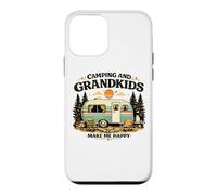 Camping And Grandkids Make Me Happy Retro Camper Case for iPhone 12 mini