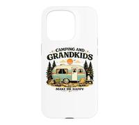 Camping And Grandkids Make Me Happy Retro Camper Case for iPhone 15 Pro