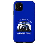 Camping and Smell Like A Campfire and A Mule Case for iPhone 11