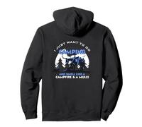 Camping and Smell Like A Campfire and A Mule Pullover Hoodie