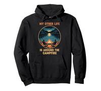 Camping Art Design - My Other Life Is Around The Campfire Pullover Hoodie