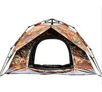 Camping Automatic Waterproof Tent Outdoor Maple Leaf Camouflage Tent 3-4 People Double Family Camping Tent Self-driving Portable Dew, Lightweight, Easy Holiday Tent - Summer