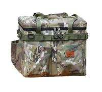 Camping Bag, Large Capacity Organizer with Pockets, Carry Bag Camping Storage Tools - for Tea Service Bottle Food Fishing Travel Adventure Picnic, Green Camouflage, Se référer à la description, Refer