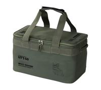 Camping Bags for Organization - 22L Portable Storage Bag for Outdoor Kitchen Utensils - Utility Tote Organizer, for Outdoor Equipment Utensils Camping Hiking, Green, Se référer au descriptif, Refer to