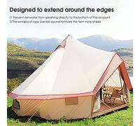 Camping Bell Tent Outdoor Waterproof Large Family Tent Glamping with Meshed Door and Windows Yurt Tent Teepee for Hunting, Glamping, Festival 8-12 Person