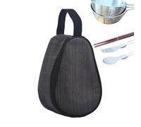 Camping Bowl Organizer Bag - Portable Outdoor Zippered Large Capacity Dishes Pouch - BBQ Camp Travel Bowls Pouch,for Hiking Picnic Backpacking Beach Fishing