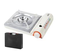 Camping Burner for Cooking - Compact Design with Protection | Portable Camping Stove | Slim Outdoor Portable Kitchen | Compact Lightweight Oven with Storage Box P
