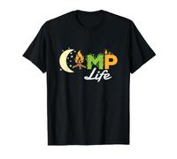 Camping Camp Life Value Graphic T-Shirt, Men, Black, XL